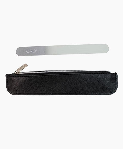 ORLY Glass Nail File In Faux Leather File Carry Bag-0