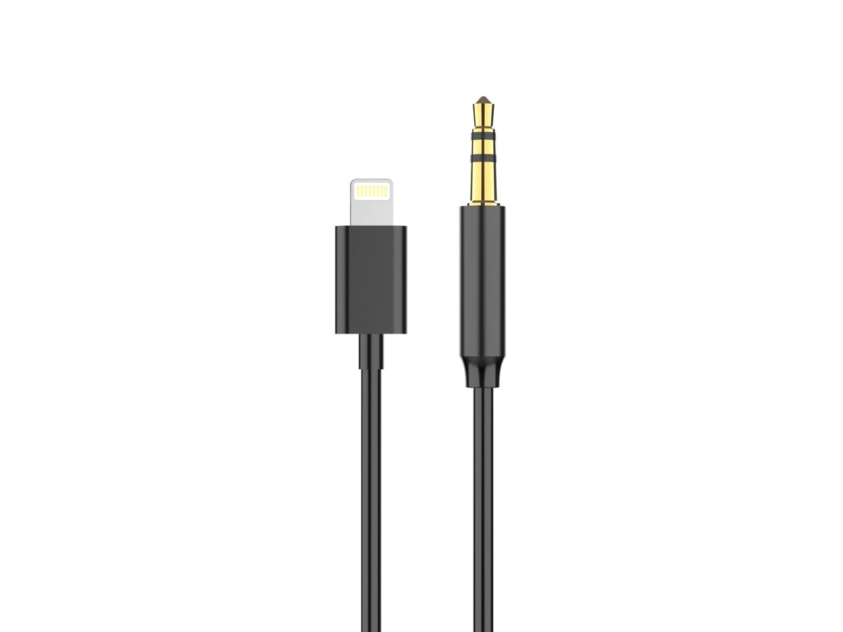 Techancy Cabo AUX Lightning para 3.5mm TL7327, comprimento 1m, ideal para som automotivo, som doméstico e fones de ouvido, compatível com iPhone 11-14-0