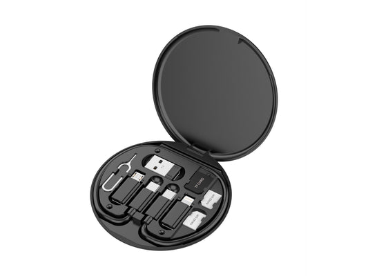 Techancy Cabo De Dados Multifunções Otg Kit TV3757, Várias Combinações Para Combinar, Carregar E Transferir/Armazenar Dados-0
