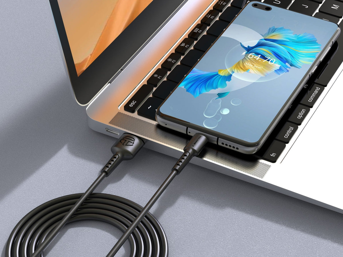 Techancy Cabo De Dados Preto TB1629, Cabo De Carregamento Rápido Usb Para Micro, 3 M/2,4 A, Compatível Com Dispositivos Android-1