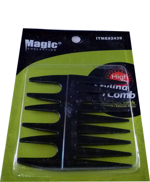 Bee Sales Styling Both Side Comb Black 2439-0